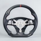 Hydro-Dip Carbon Fiber Steering Wheel for Chevrolet Corvette C6 Z06 2012–2013 with Paddle Shifter Cutouts