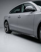 Audi A5 8T 4-Door Sedan Carbon Fiber Side Skirt Extensions 2010 - 2011