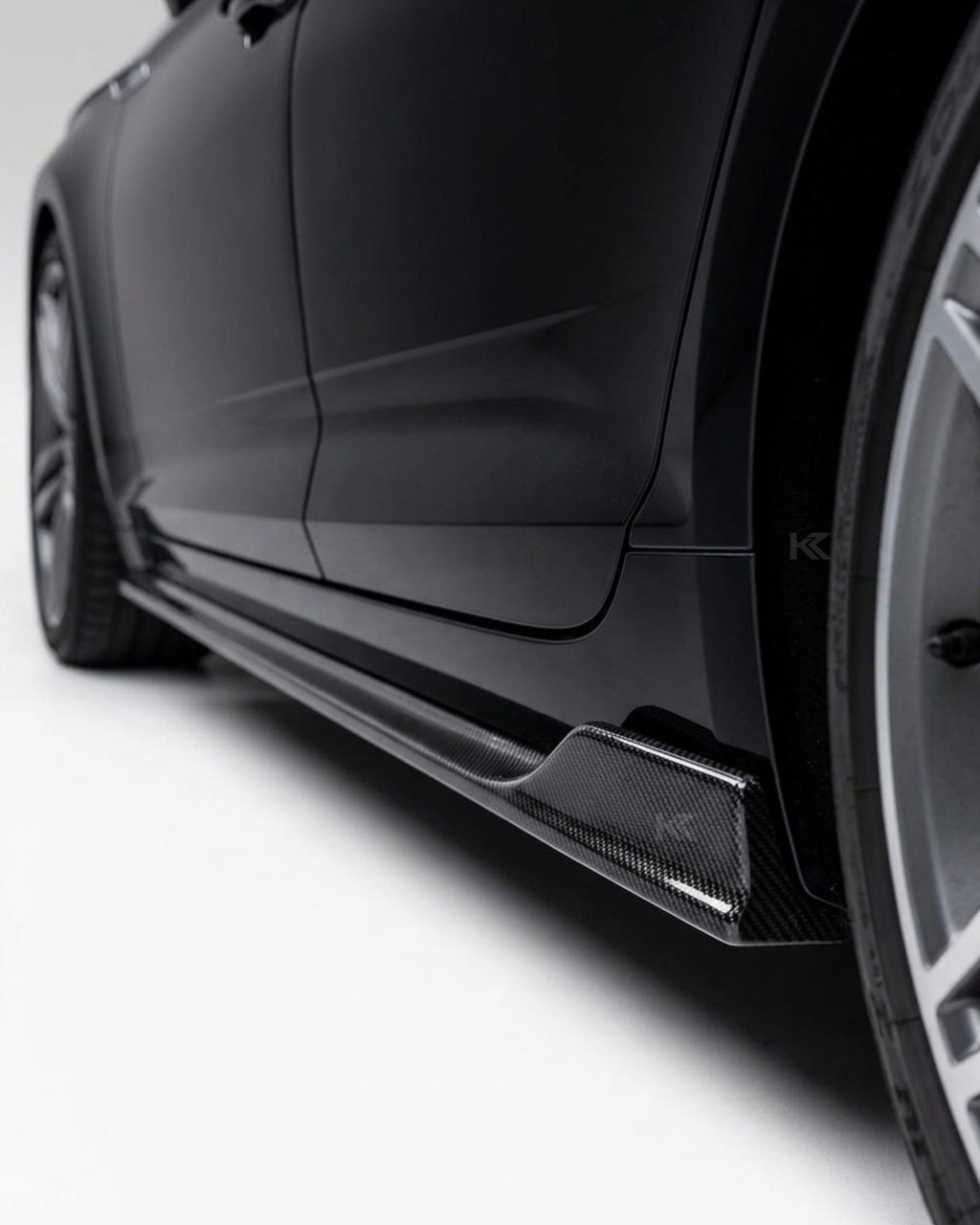 Audi A5 / S5 B9 4-Door Sedan Carbon Fiber Side Skirt Extensions 2017 - 2019