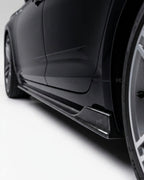Audi A5 / S5 B9 4-Door Sedan Carbon Fiber Side Skirt Extensions 2017 - 2019