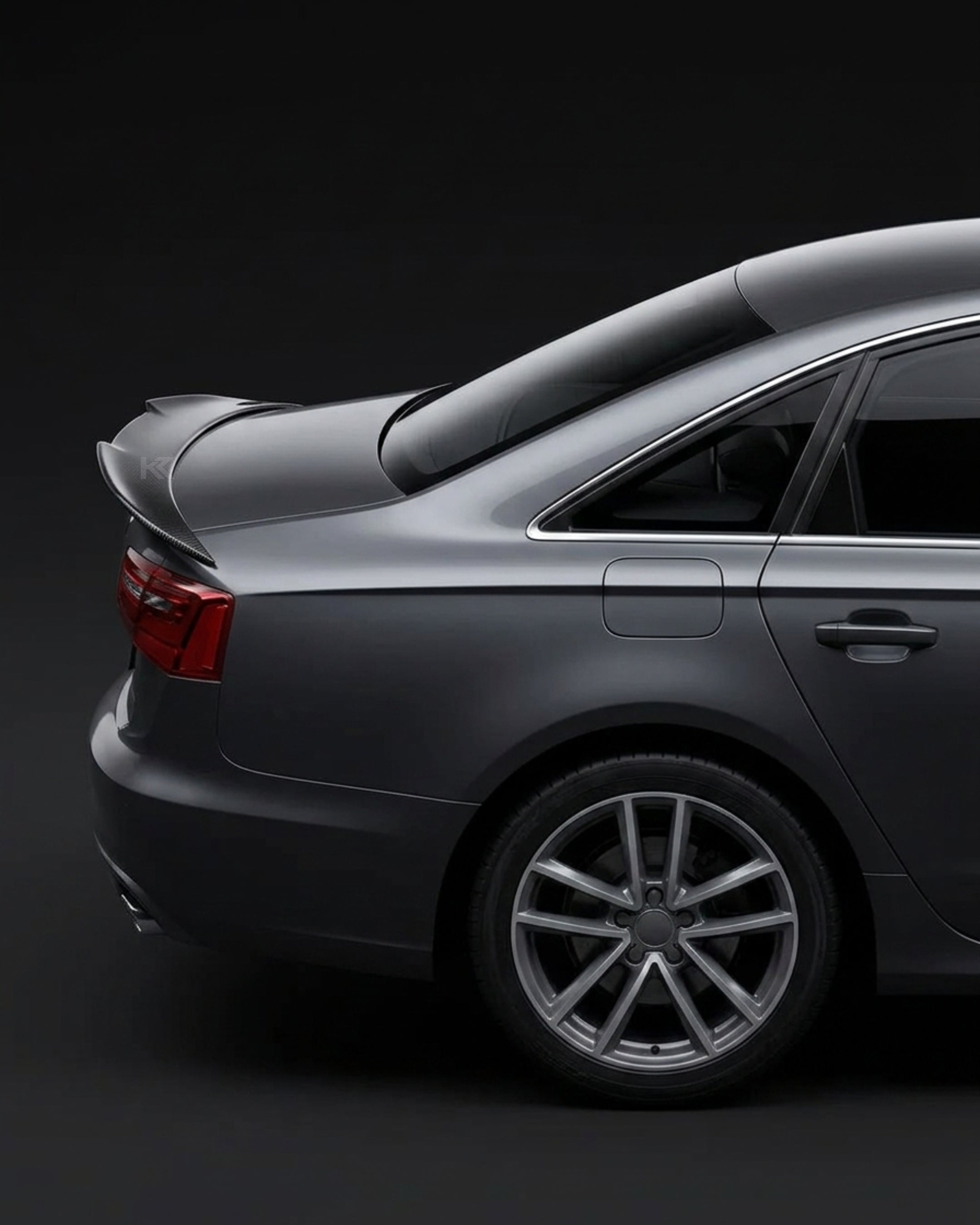 Audi A6 C7 / S6 Sedan 4-Door Carbon Fiber Ducktail Rear Trunk Spoiler 2012 - 2018