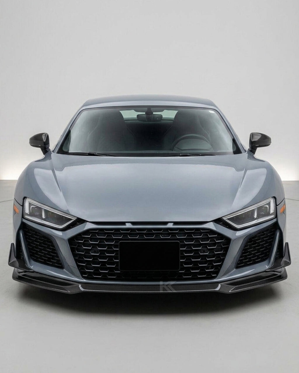 Audi R8 V10 Coupe 4S Gen 2 Facelift Prepreg Dry Carbon Fiber Front Bumper Lip Splitter 2019 - 2023