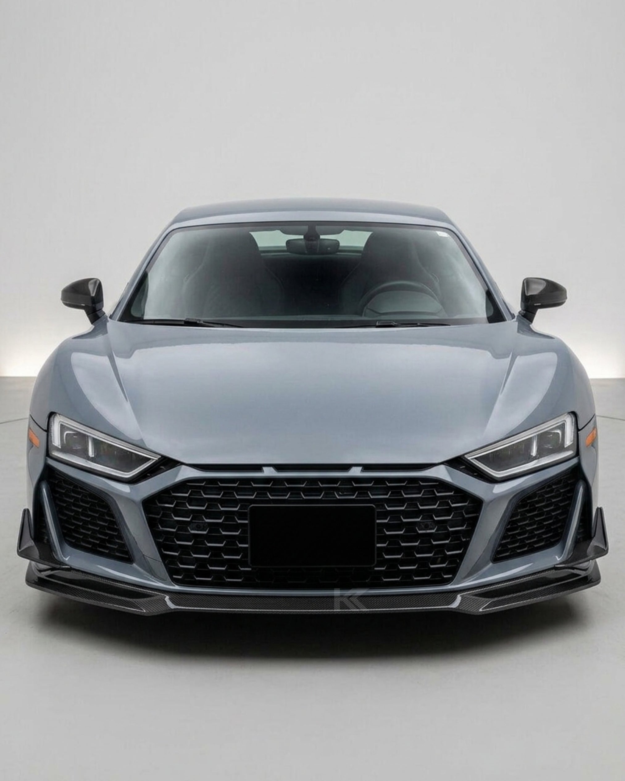 Audi R8 V10 Coupe 4S Gen 2 Facelift Prepreg Dry Carbon Fiber Front Bumper Lip Splitter 2019 - 2023