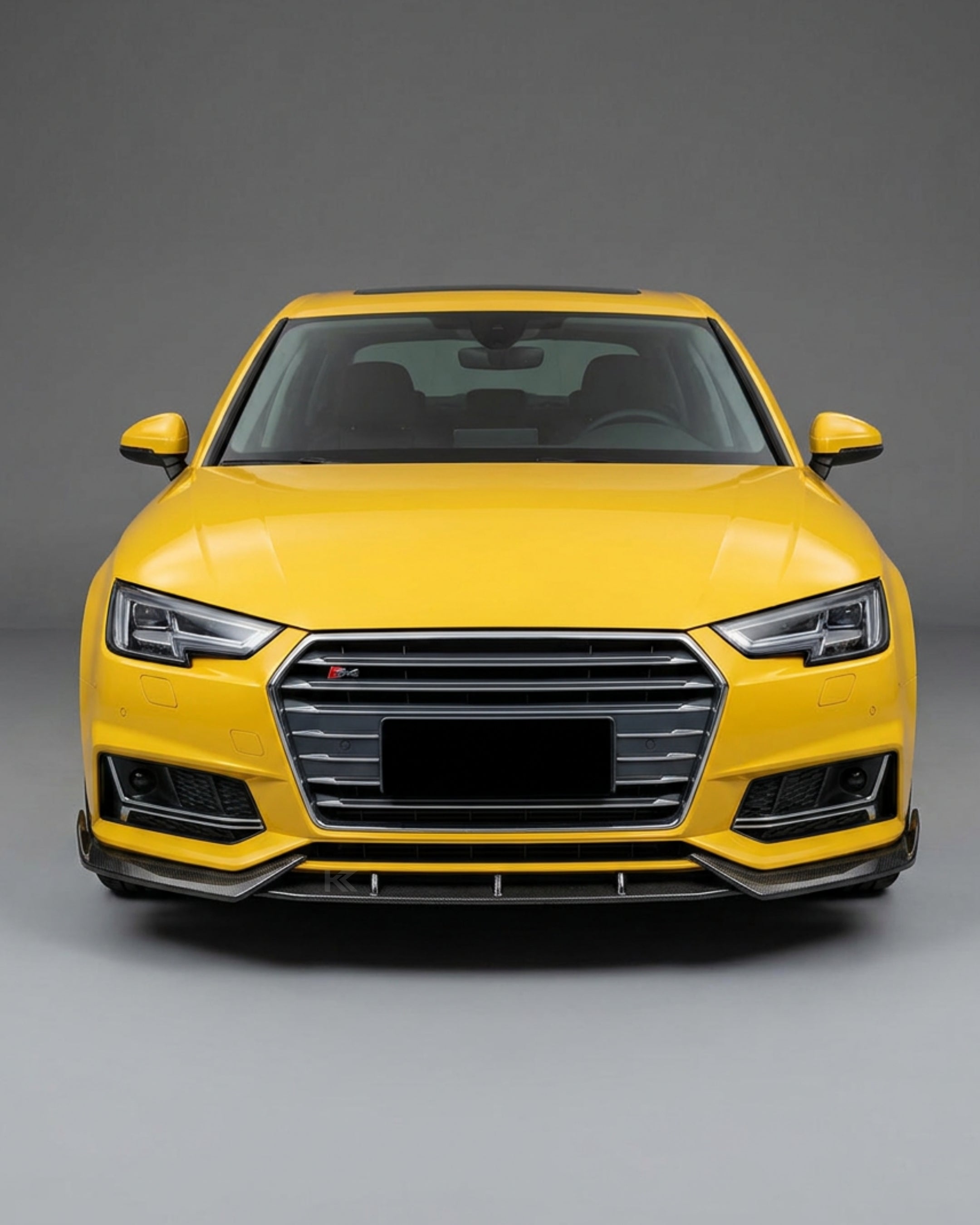 Audi A4 B9 S-Line / S4 Sedan (2017-2018) Carbon Fiber Front Lip – 3PC Aero Splitter Kit