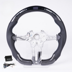 Real Carbon Fiber LED Steering Wheel for BMW M3 F30 F80 F82 F87 F32 F36 & F Series Models (Non-Heated)