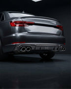 Audi A4 B9 S-Line / S4 B9 Sedan Carbon Fiber Sport Rear Bumper Lip 2017 - 2019