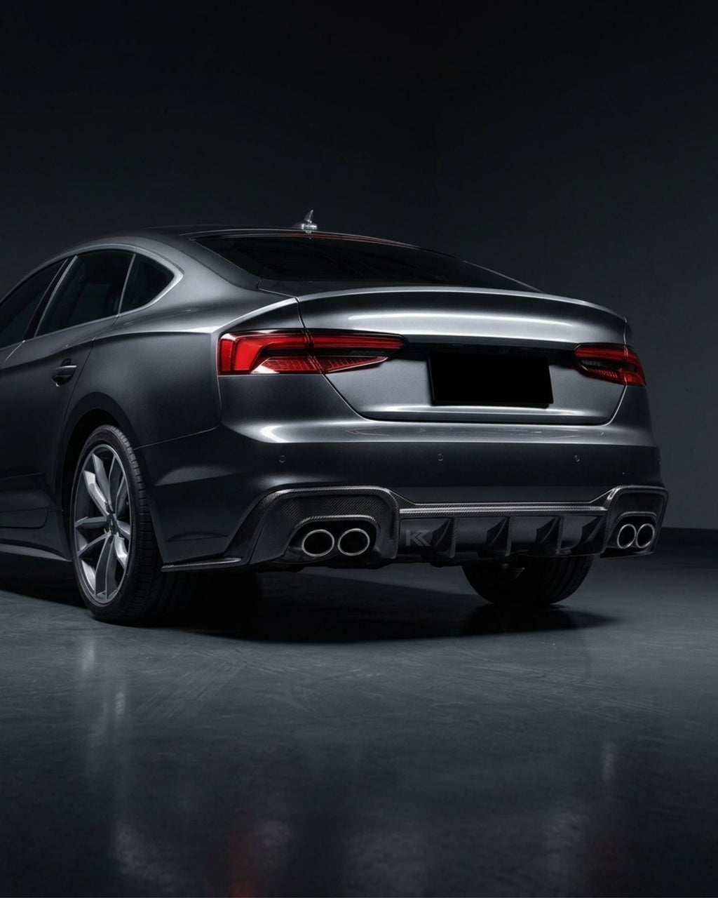 Audi A5 S-Line / S5 B9 Carbon Fiber Rear Diffuser – Prepreg Dry Carbon (2017–2019 Sportback)