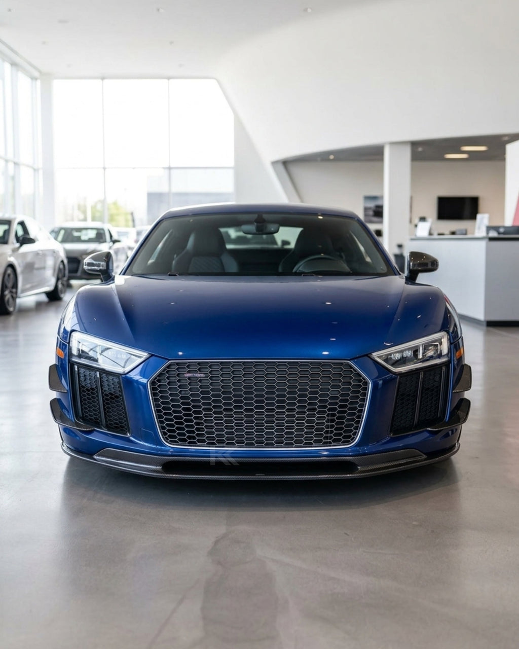 Audi R8 V10 Coupe 4S Gen 2 Dry Carbon Fiber Custom-Design Front Bumper Lip Spoiler 2016 - 2018