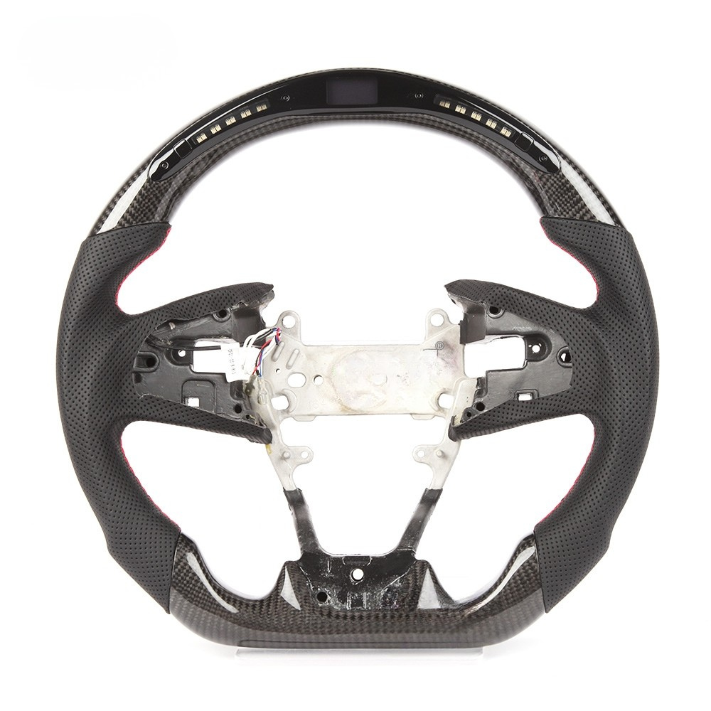 LED Carbon Fiber Steering Wheel for Honda Civic Type R 2016-2021