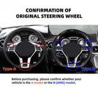 Real LED Steering Wheel for Mercedes-Benz AMG C63 W204, A45, CLA45, W212 & W213 2013–2014