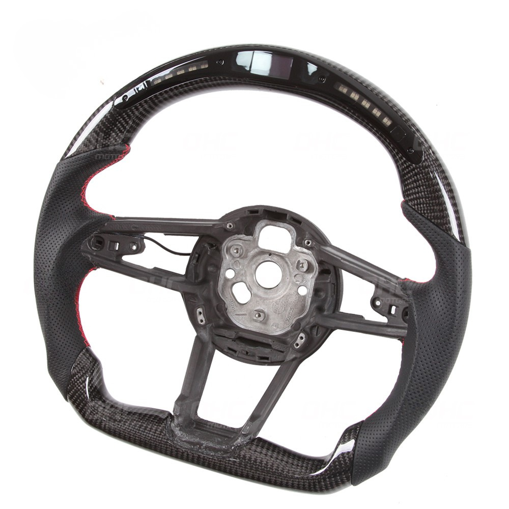 Audi R8 TT TTS LED RPM Carbon Fiber Steering Wheel 2018-2021