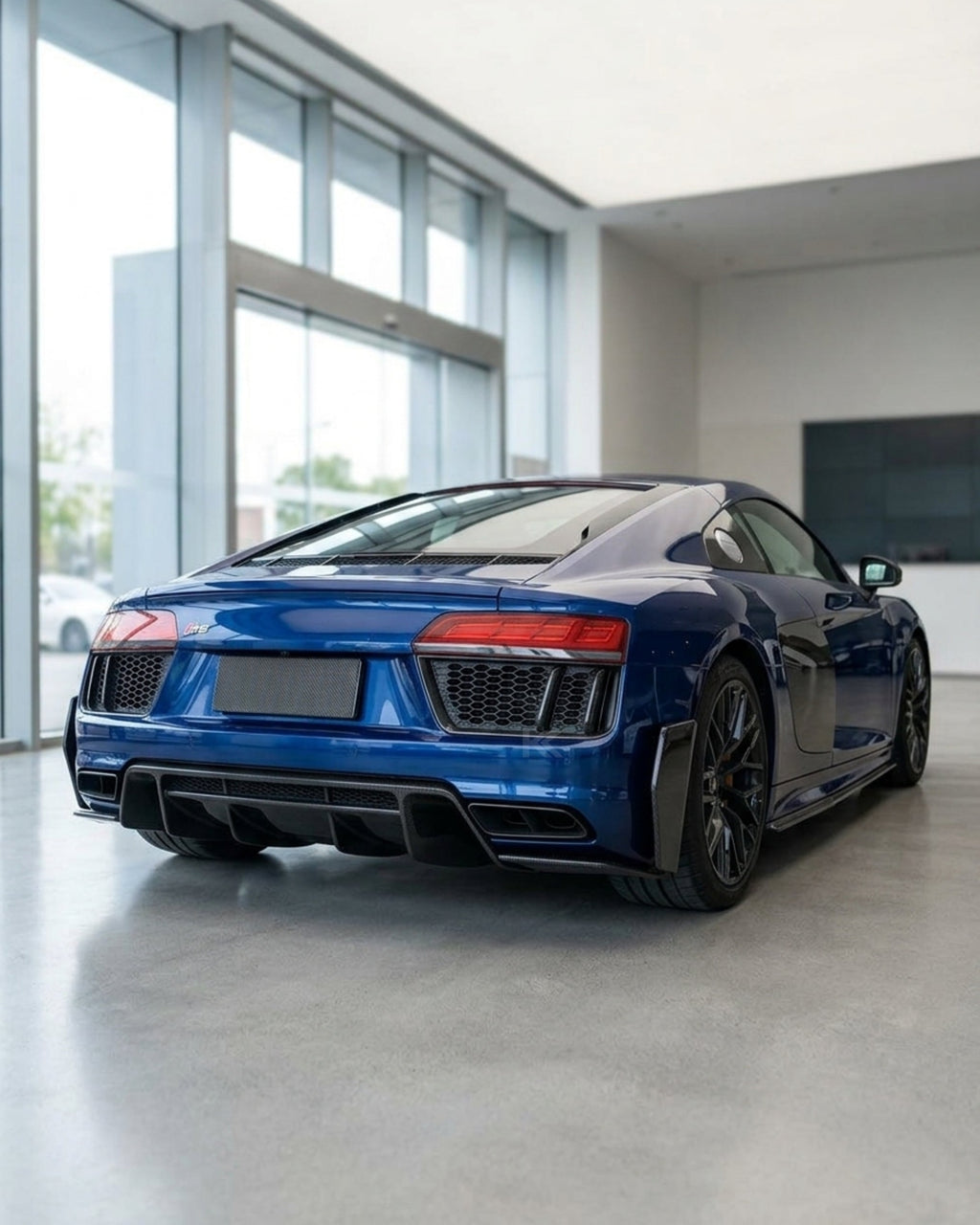 Audi R8 V10 / V10 Plus Coupe 4S Gen 2 Carbon Fiber Rear Bumper Blades 2016 - 2019