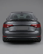 Audi A4 B9 / S4 B9 Sedan (2017-2019) Carbon Fiber Ducktail Trunk Spoiler – R Style Rear Lip