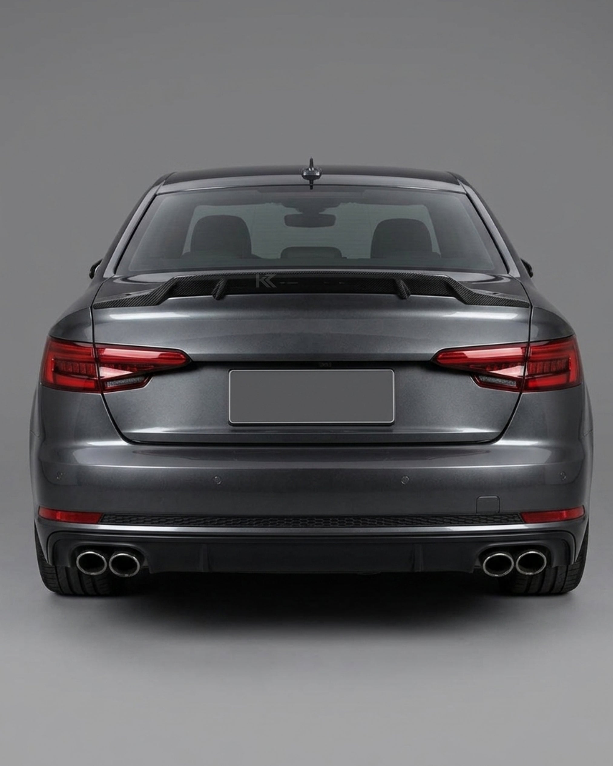 Audi A4 B9 / S4 B9 Sedan (2017-2019) Carbon Fiber Ducktail Trunk Spoiler – R Style Rear Lip