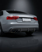 Audi A5 8T / S5 Sportback Coupe Quattro Carbon Fiber Rear Bumper Diffuser Lip 2007 - 2017