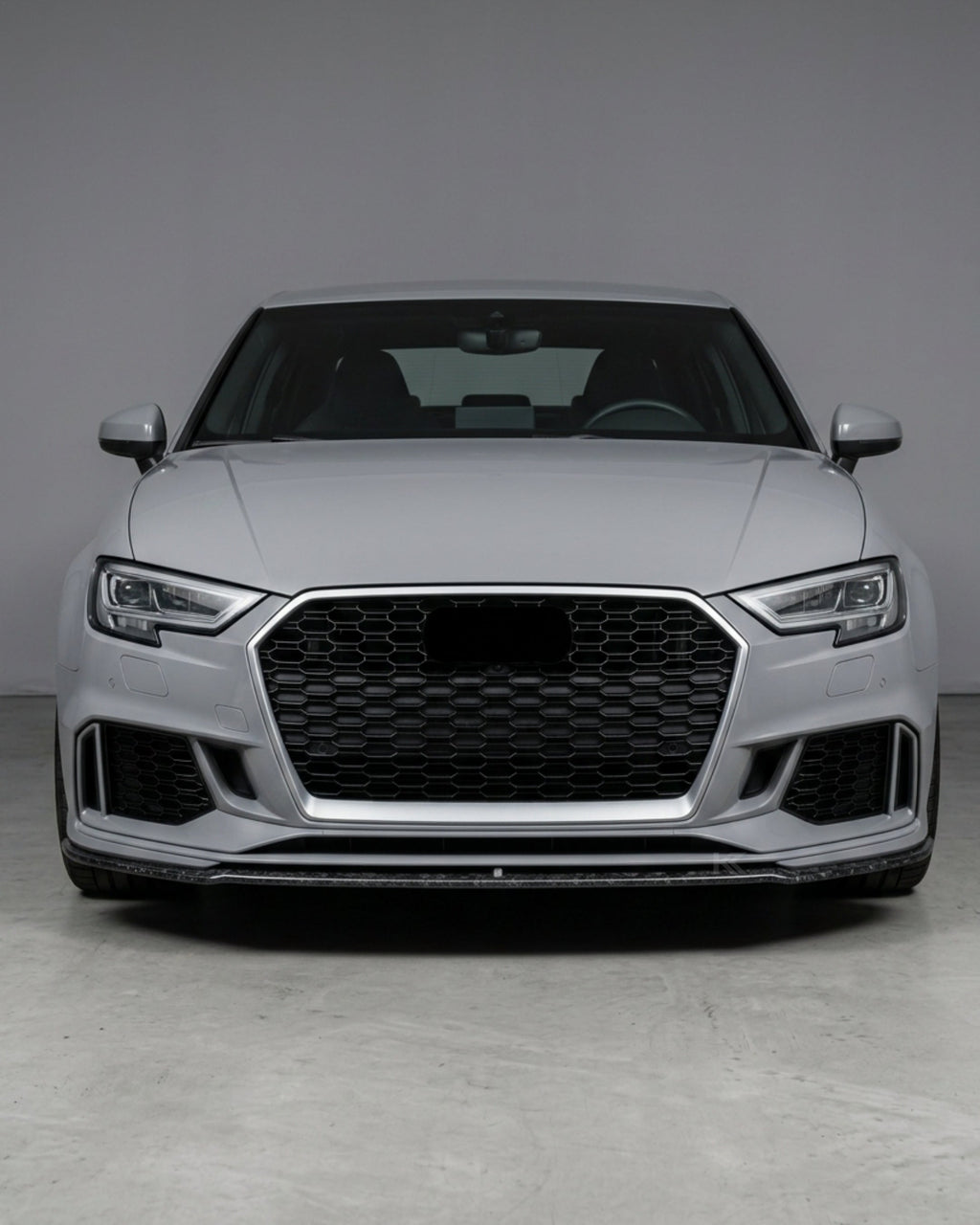 Audi RS3 8V Sedan (2017-2019) Forged Carbon Fiber Front Lip – Facelift RS3 Bumper Splitter