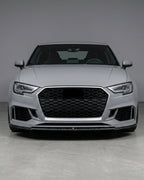 Audi RS3 8V Sedan (2017-2019) Forged Carbon Fiber Front Lip – Facelift RS3 Bumper Splitter