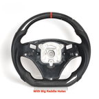LED Carbon Fiber Steering Wheel for BMW E90 E92 E93 M3, 328i & 335i with Paddle Shifter Cutouts