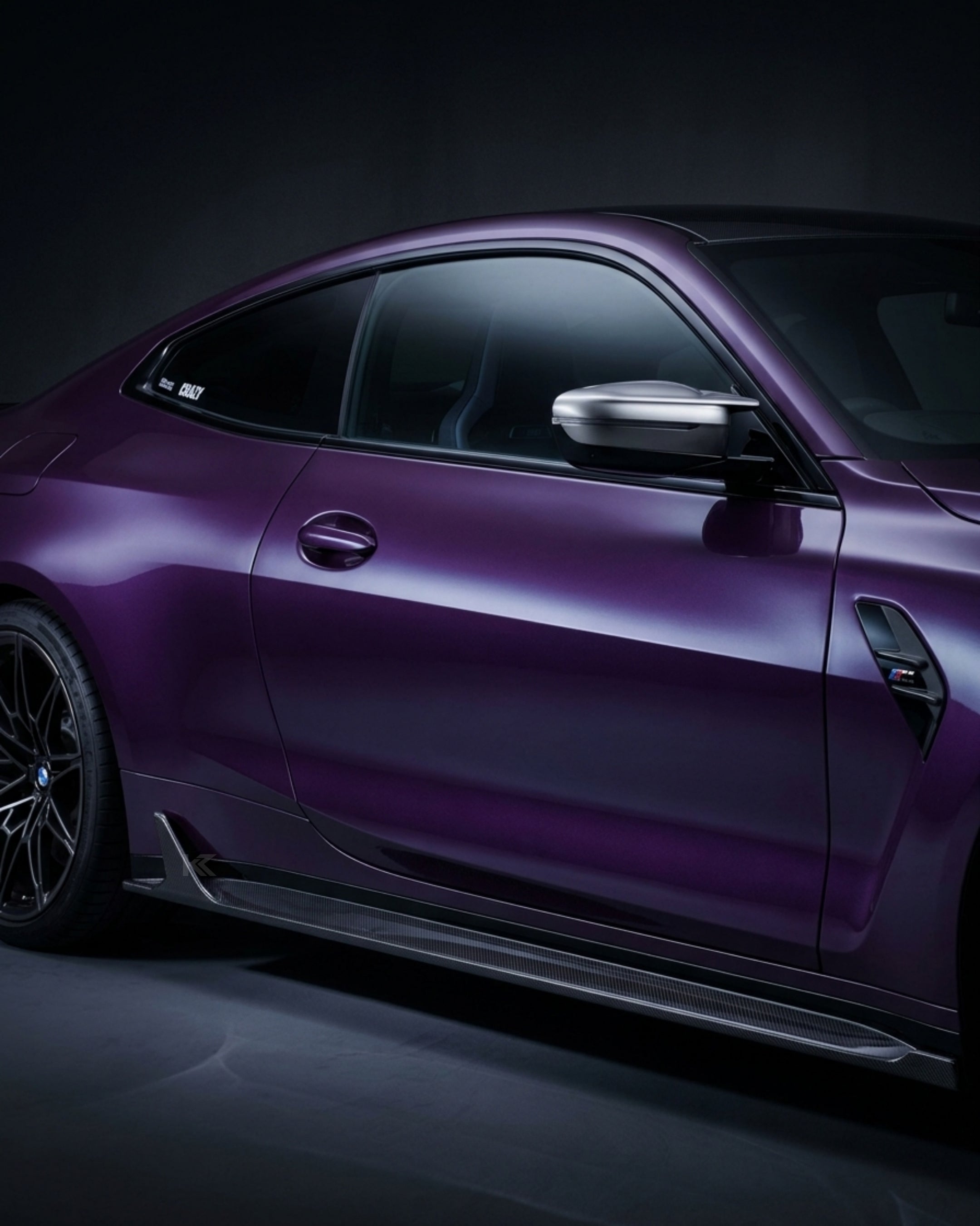 Dry Carbon Fiber Side Skirt Extensions – BMW G82 & G83 M4 Coupe (2021+)