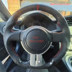 Real Carbon Fiber Steering Wheel for Toyota 86, Subaru BRZ ZC6 & Scion FR-S 2012–2016 Full Leather (Non-Heated)