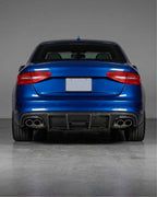 Audi A4 B8 S-Line / S4 Sedan Carbon Fiber JC Style Rear Valance Diffuser 2008 - 2012