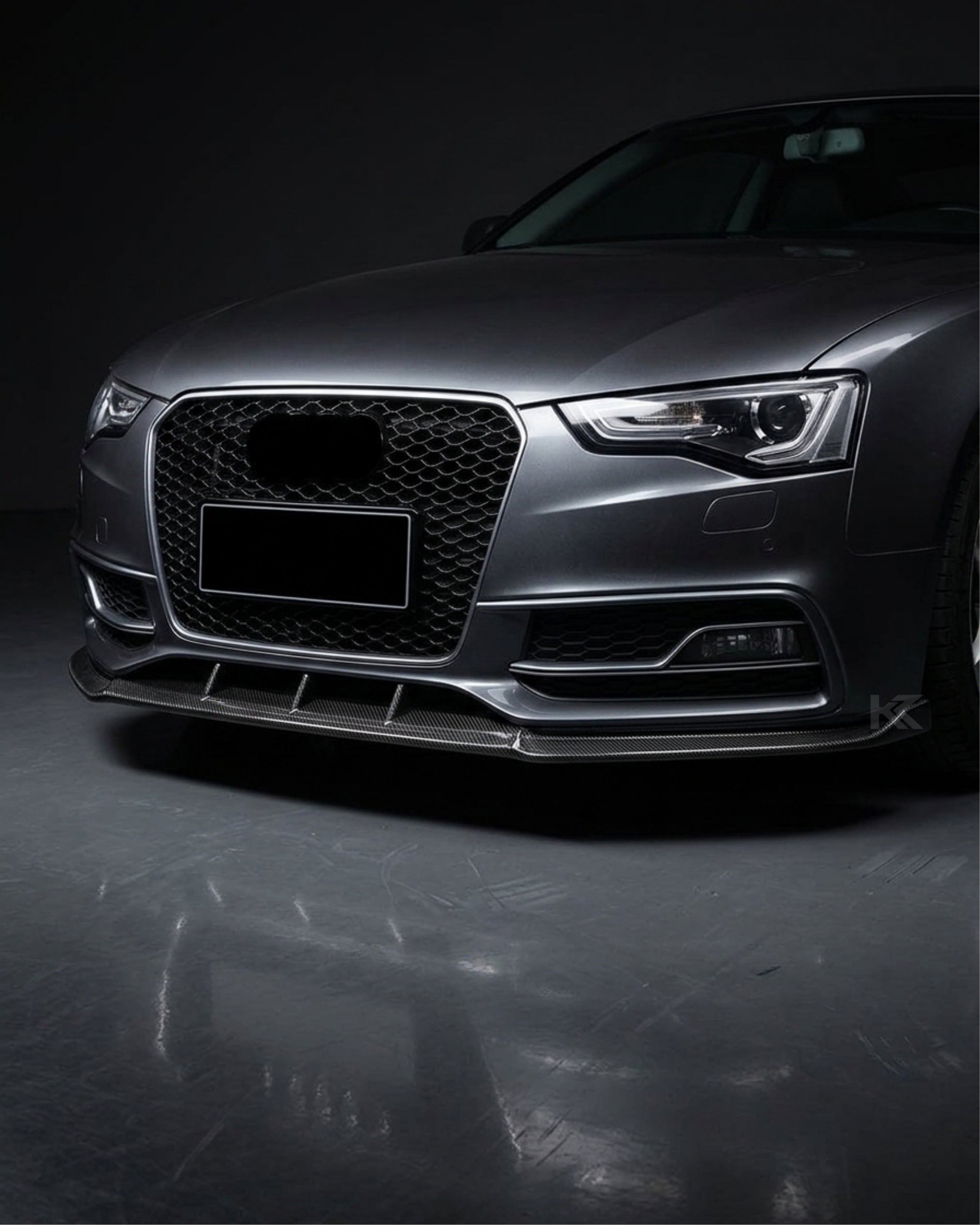 Audi S5 8T Facelift Carbon Fiber Front Bumper Lip 2012 - 2016