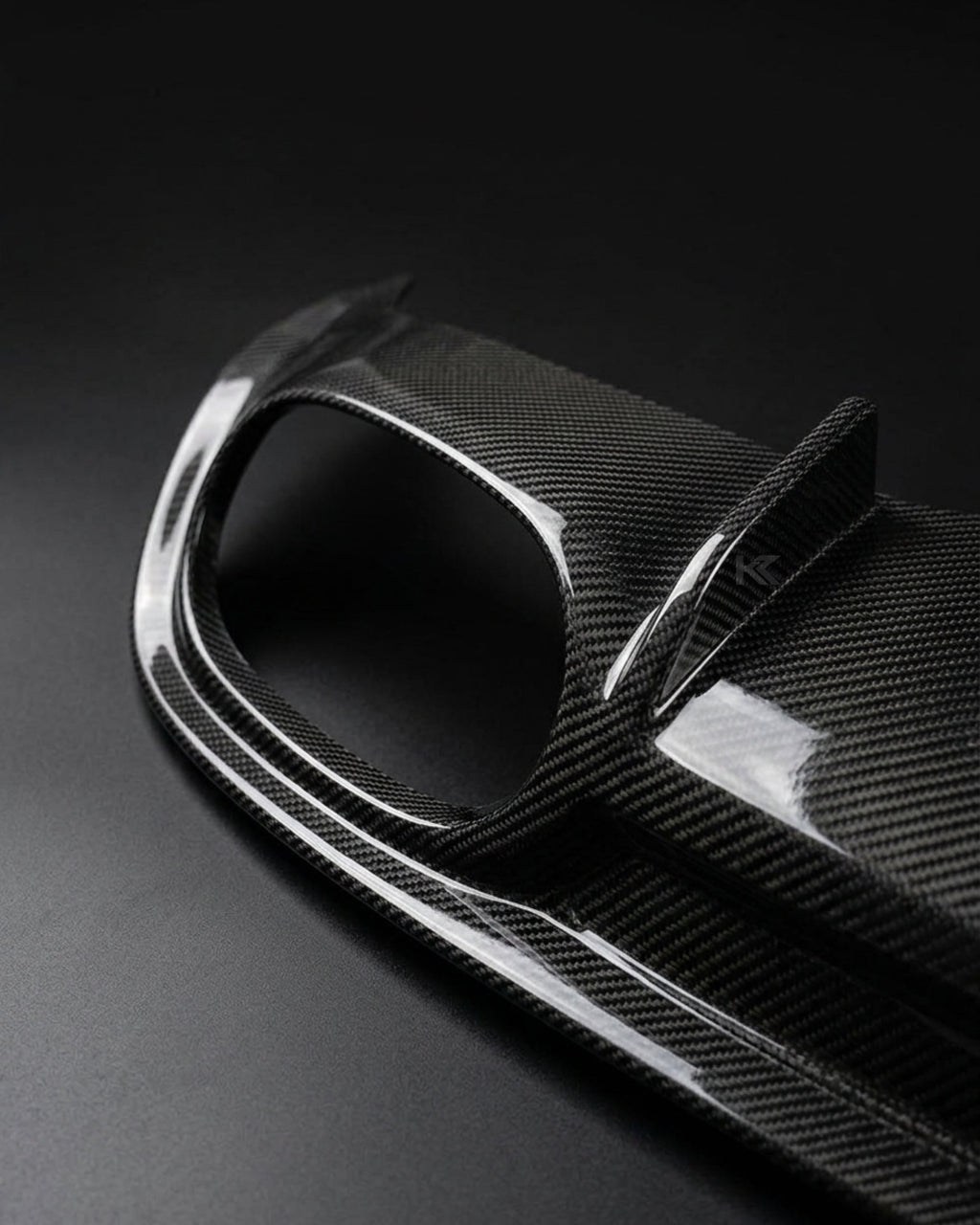 Audi A7 S-Line Sportback Carbon Fiber Rear Bumper Boot Diffuser 2013 - 2014