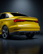 Audi RS3 8V Sedan Carbon Fiber Rear Bumper Diffuser Lip 2017 - 2019