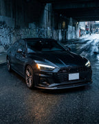Audi A5 S-Line / S5 B9.5 Carbon Fiber Front Lip – Gloss Black Splitter (2020–2022)