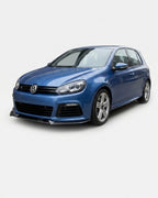 VW Golf MK6 R (R20) Carbon Fiber Front Lip – 3PC Splitter Kit (2012–2016)
