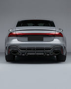 Audi RS7 C8 Sportback 4-Door Dry Carbon Fiber Rear Bumper Lip With Big Fins 2020 - 2021