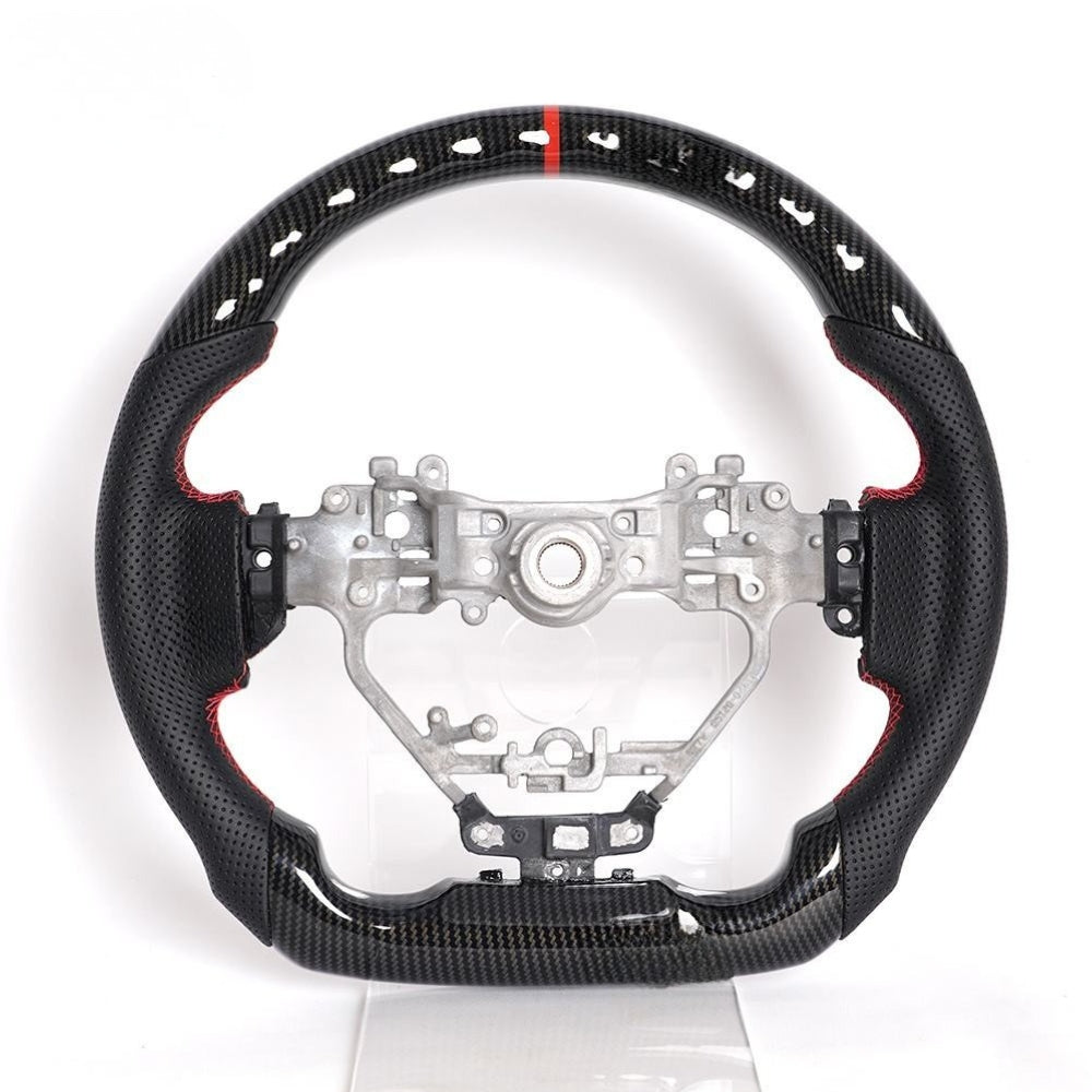 Carbon Fiber Steering Wheel for Lexus IS 2013-2025 & RC F NX300 2015-2020 Red Leather