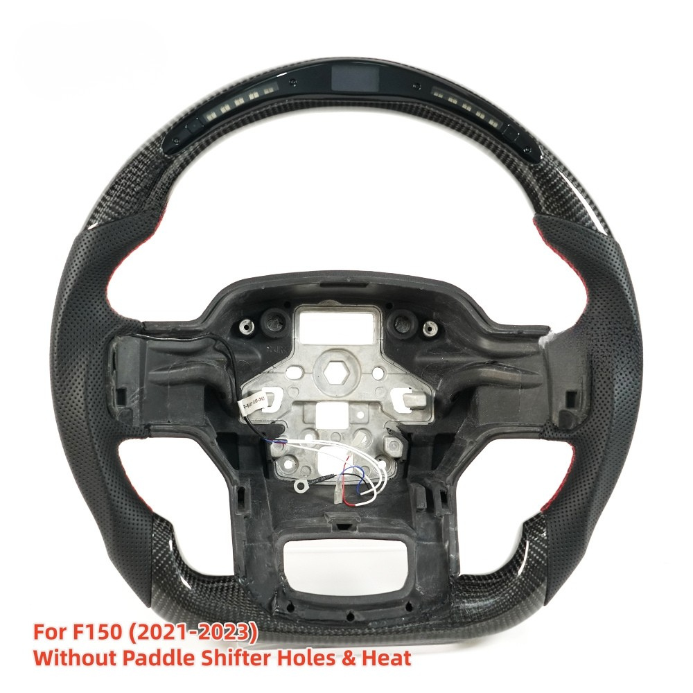 Carbon Fiber LED Steering Wheel for Ford F-150 Raptor 2021-2023