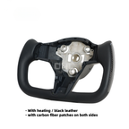 Heated Carbon Fiber Yoke Steering Wheel for Tesla Model 3 & Model Y