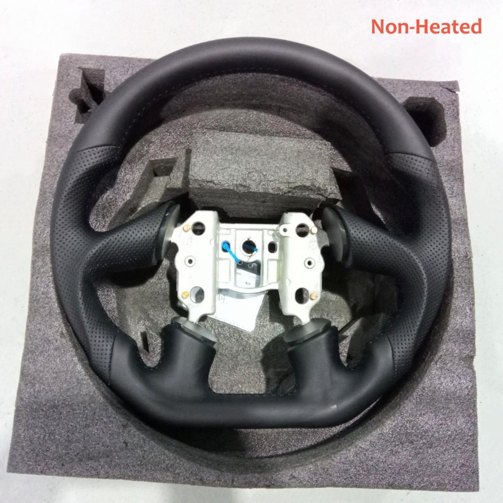 Full Leather Steering Wheel for Chevrolet Corvette C6 2005 4-Spoke with Red/Black Center Line (Non-Heated)