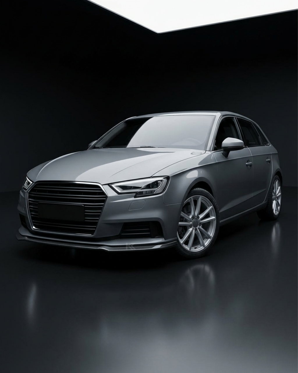 Carbon Fiber Front Lip Splitter – Audi A3 / S3 8V S-Line Hatchback (2017-2019)