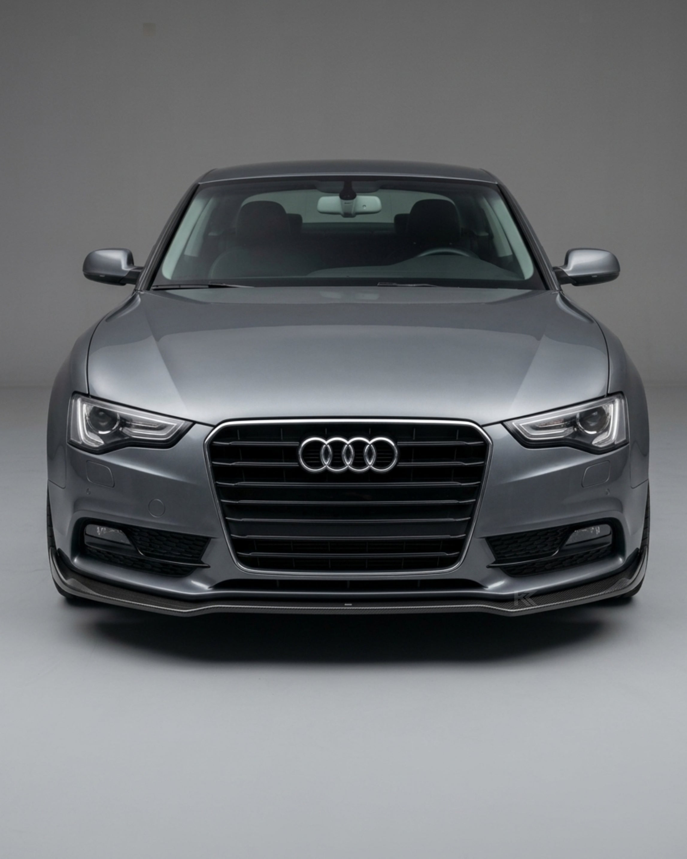 Audi A5 Quattro B8.5 Carbon Fiber Front Lip – Gloss Black Splitter (2013–2016 Coupe)