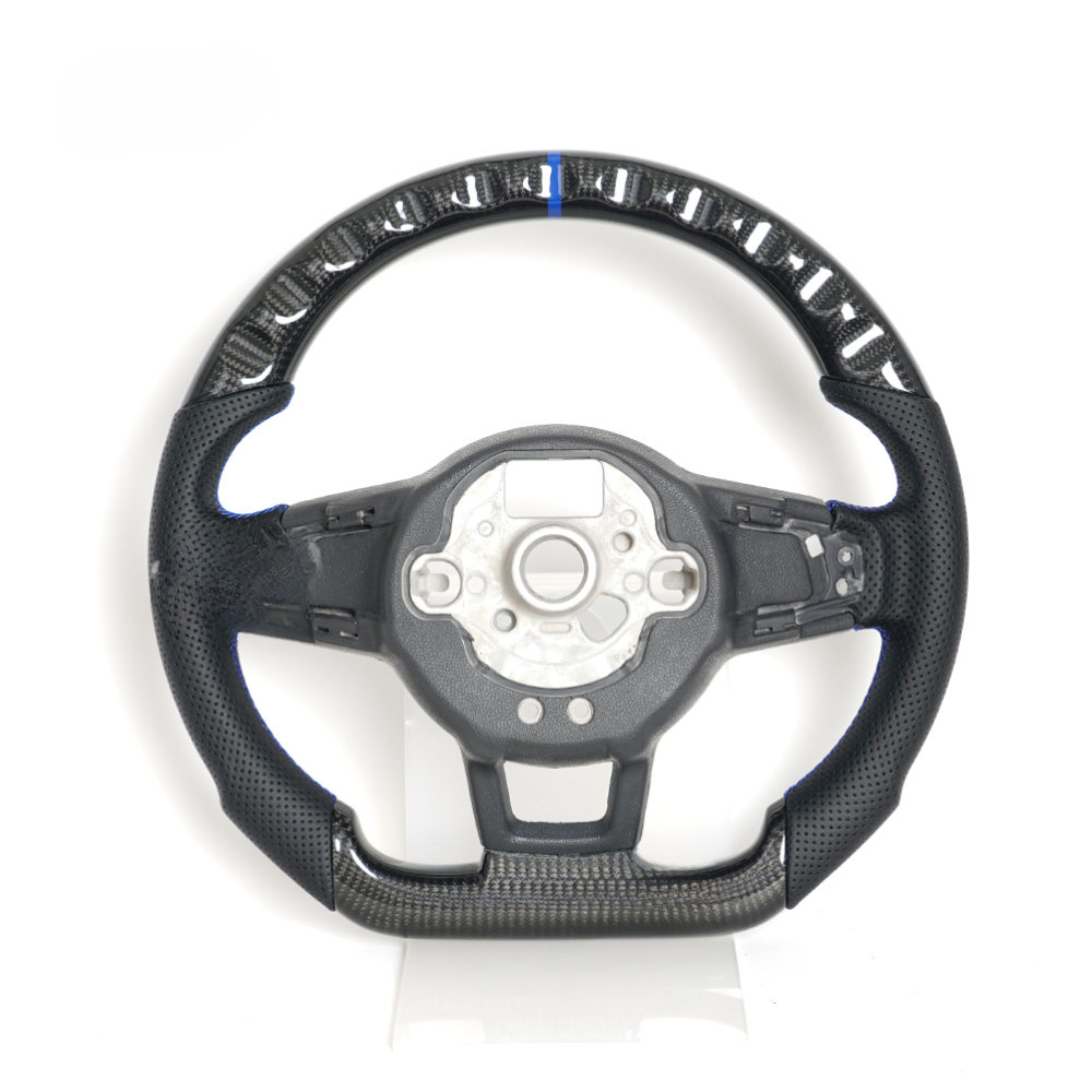 Real Carbon Fiber Steering Wheel for Volkswagen Golf 7 MK7 GTI