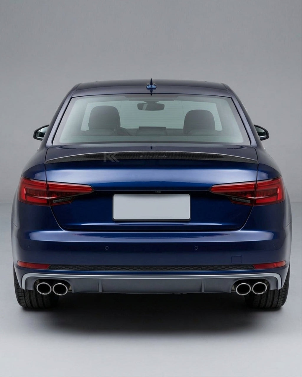 Audi A4 B9 Quattro S-Line / S4 Sedan Carbon Fiber M Design Rear Trunk Spoiler 2017 - 2023