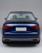 Audi A4 B9 Quattro S-Line / S4 Sedan Carbon Fiber M Design Rear Trunk Spoiler 2017 - 2023