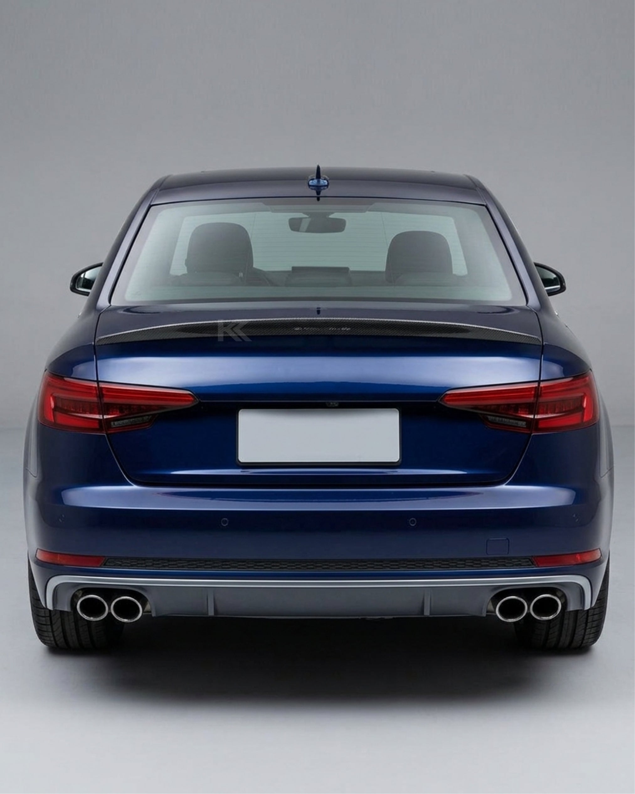 Audi A4 B9 Quattro S-Line / S4 Sedan Carbon Fiber M Design Rear Trunk Spoiler 2017 - 2023