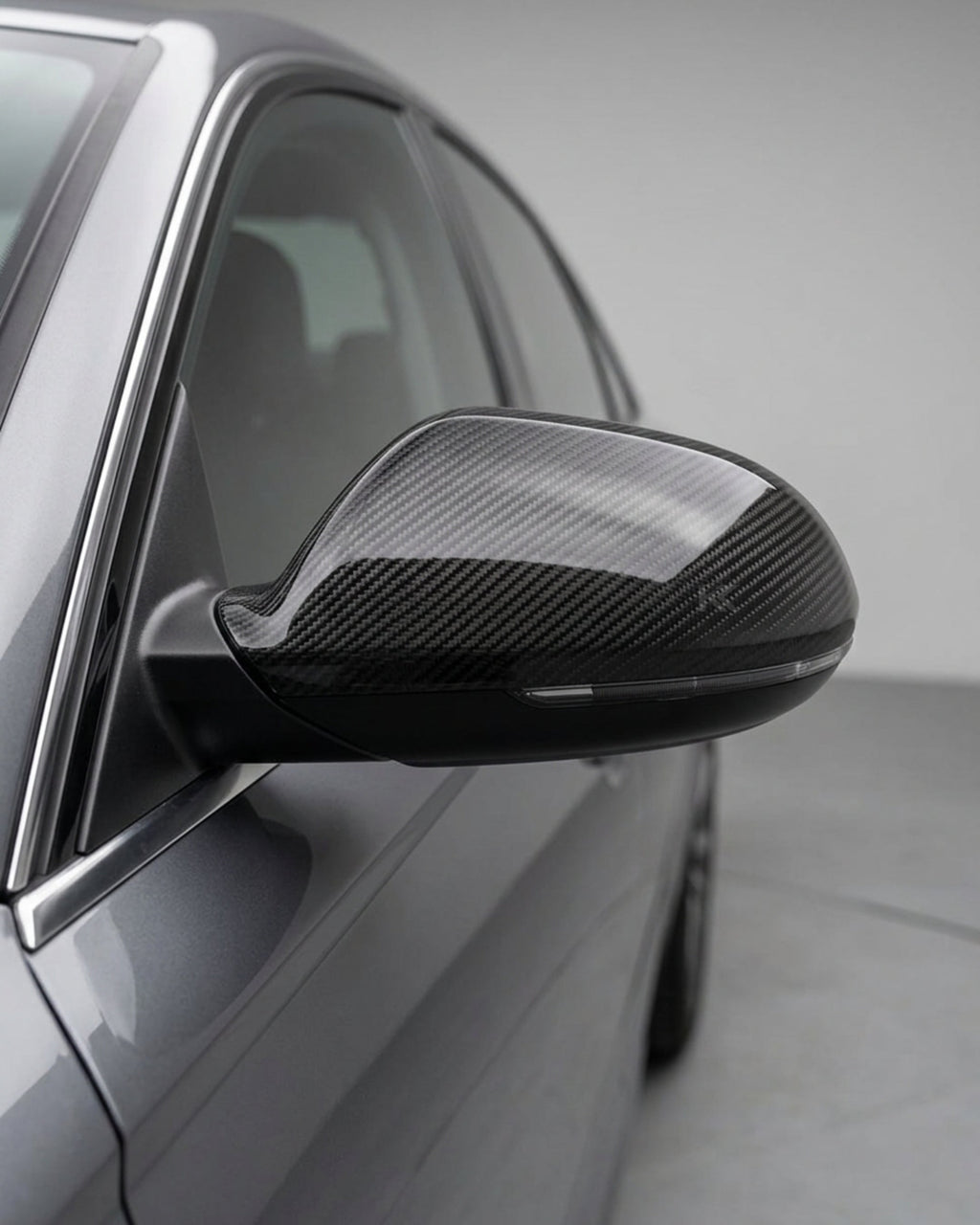 Audi A6 C7 / S6 Carbon Fiber Mirror Cap Housings 2011 - 2018