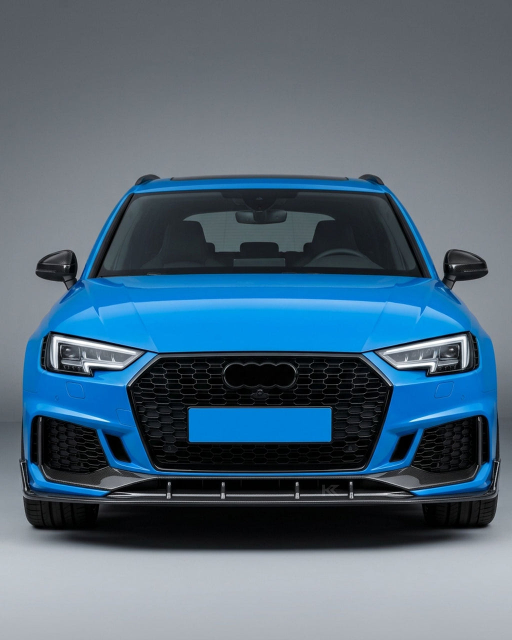 Audi RS4 B9 Front Lip – Prepreg Dry Carbon Fiber Center Splitter (2019)