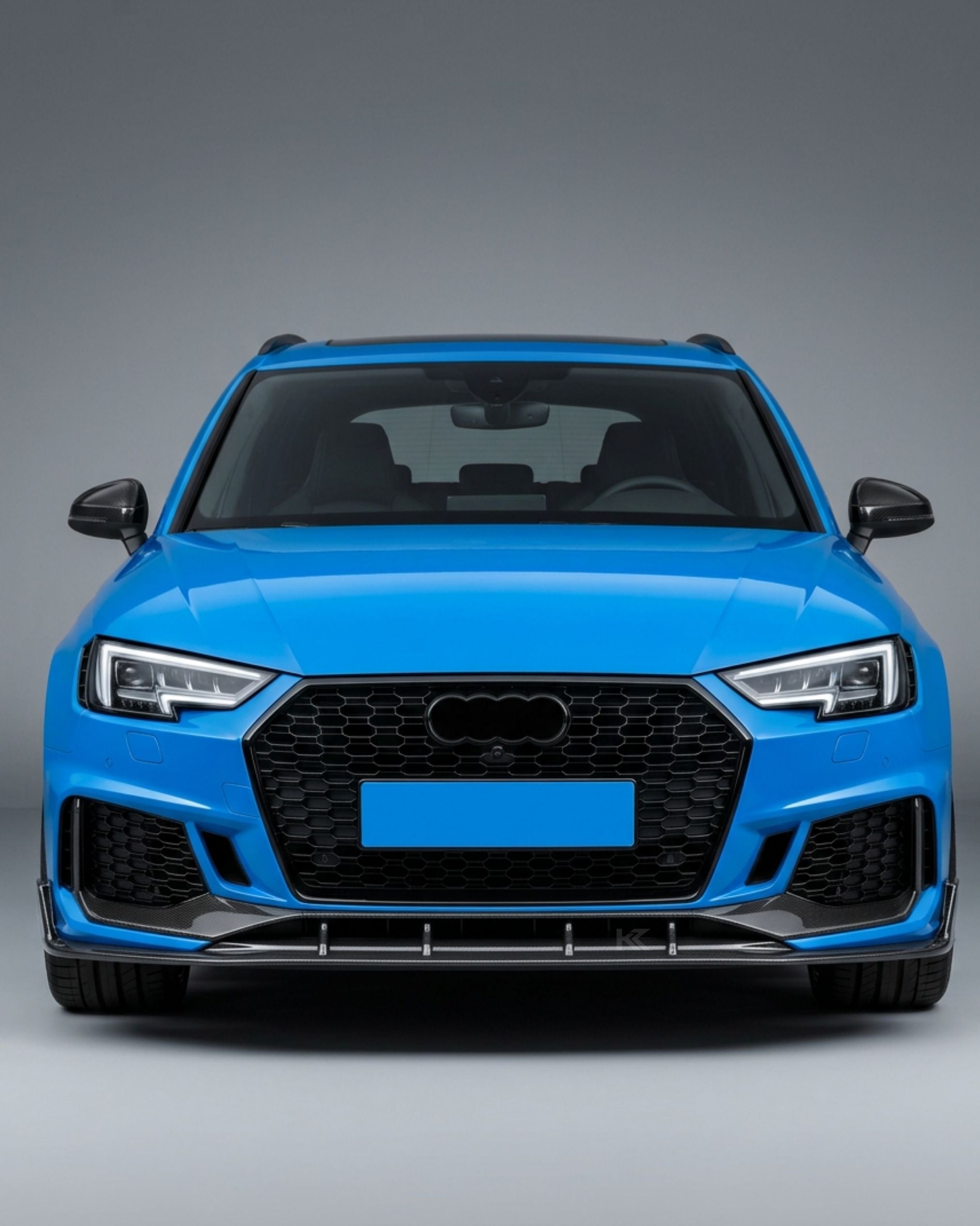 Audi RS4 B9 Front Lip – Prepreg Dry Carbon Fiber Center Splitter (2019)