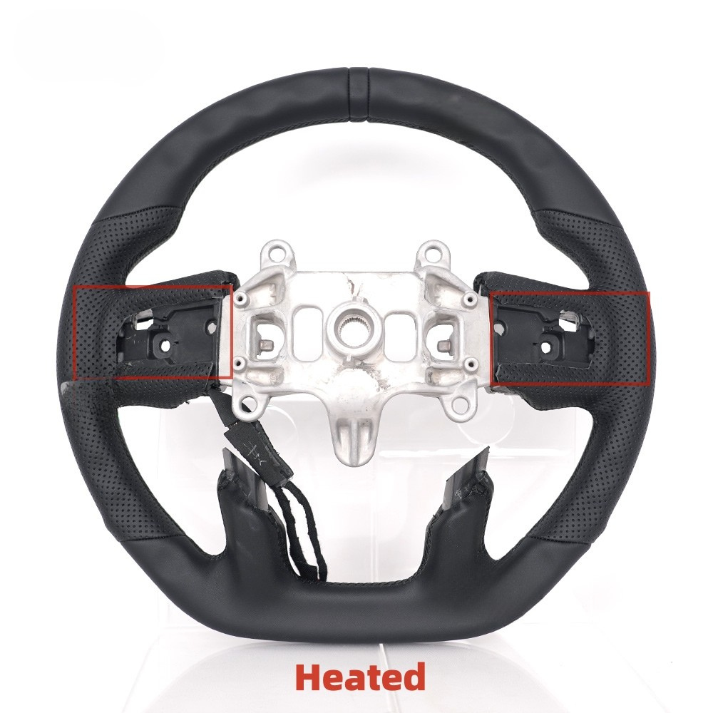 Black Full Leather Heated Steering Wheel for Ram 1500 & TRX 2019-2024