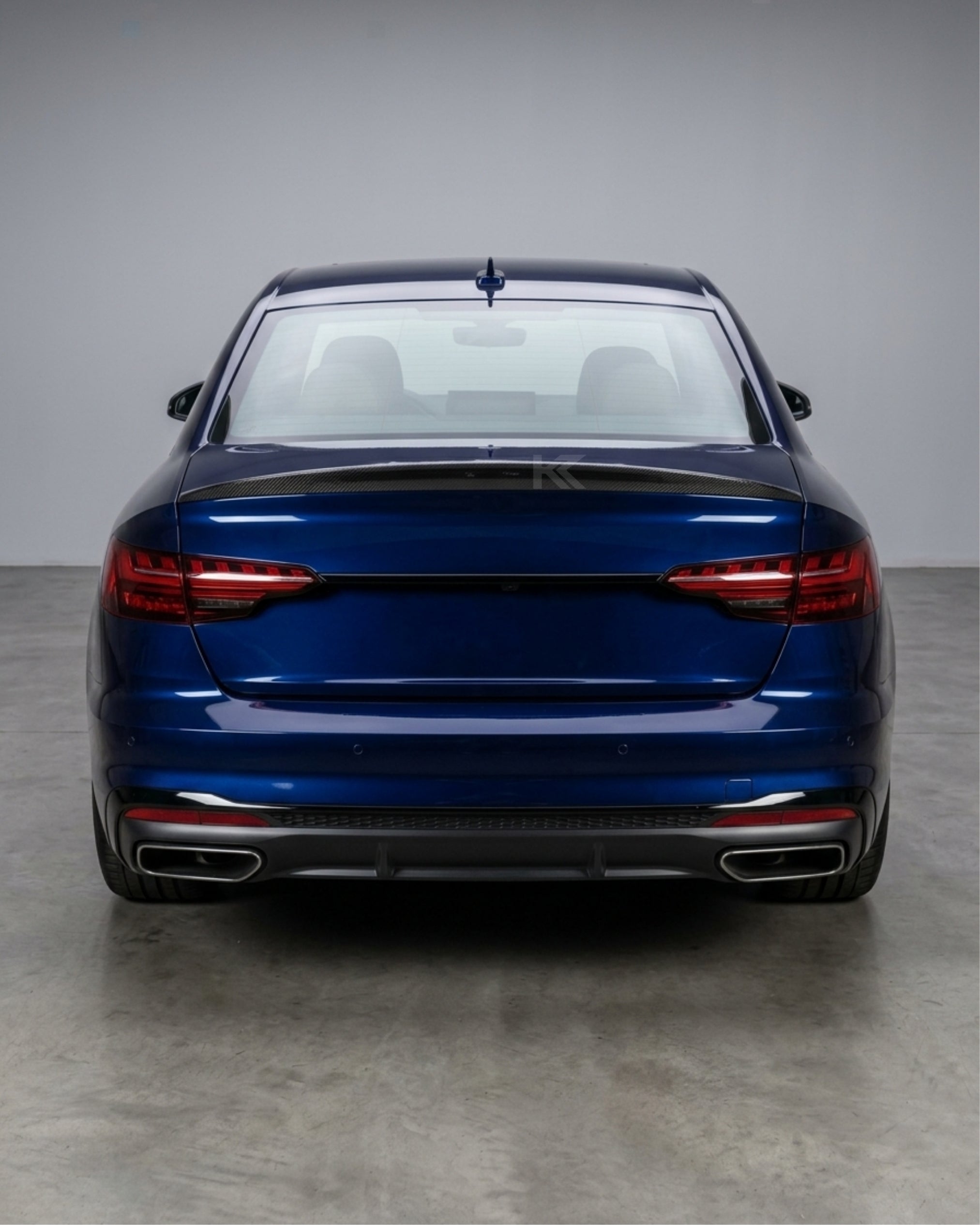 Audi A4 B9 S-Line / S4 Sedan Carbon Fiber Rear Trunk Boot Spoiler Wing Lip 2022 - 2024