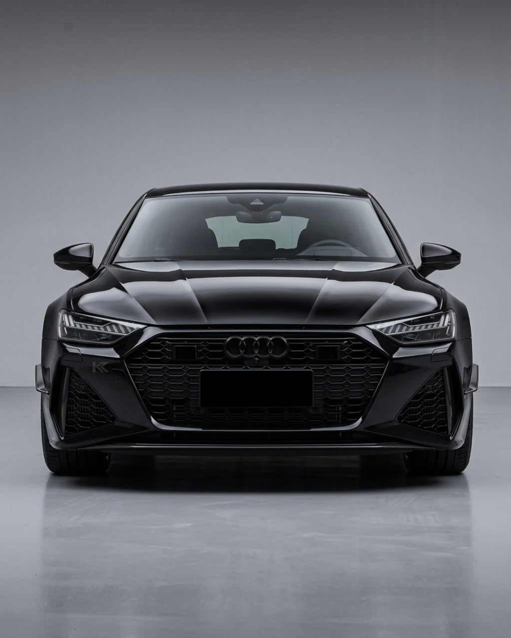 Audi RS7 Sportback 4-Door Dry Carbon Fiber ABT-Style Front Bumper Canards 2020 - 2021