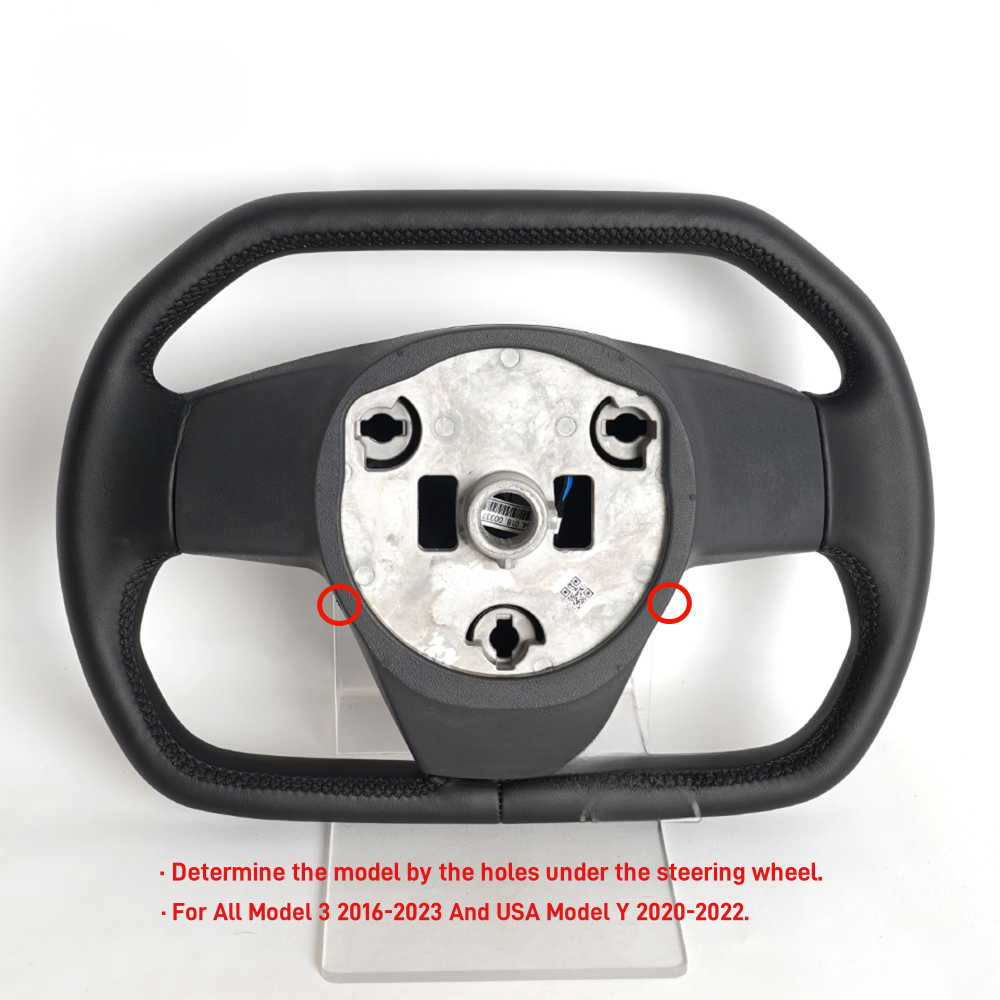 Cybertruck Style Heated Steering Wheel for Tesla Model 3/Y 2017-2023