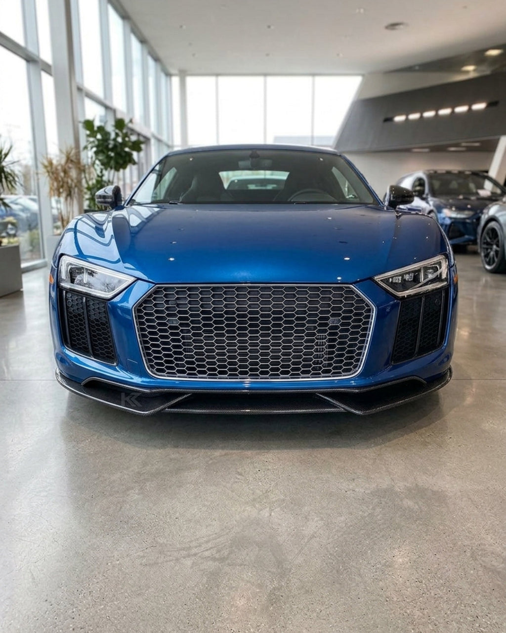 Audi R8 V10 / V10 Plus Coupe 4S Gen 2 Carbon Fiber Front Bumper Lip Spoiler Set 2016 - 2018