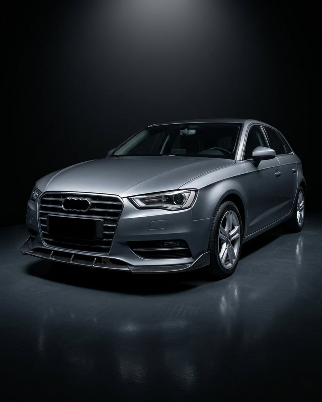 Carbon Fiber Front Bumper Lip for Audi A3 S3 8V Hatchback 2014-2016